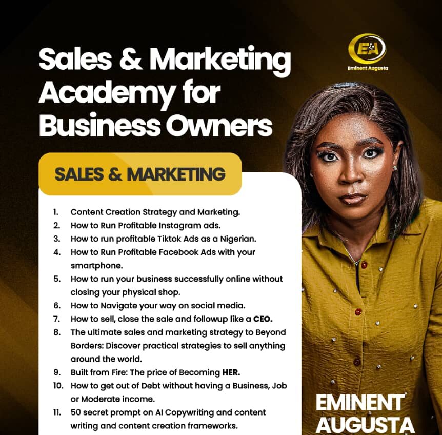 Sales And Marketing Academy (SMA) For Business Owners